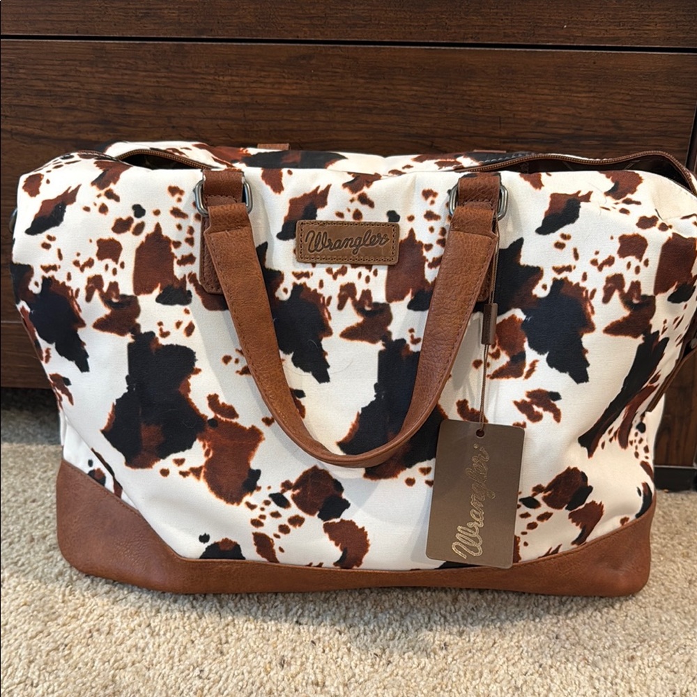 Wrangler Brown and Black Patterned Tote